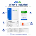 VivaTest 16 in 1 saliva drug test kit contents including test cup sealed pouch accessory and instruction sheet