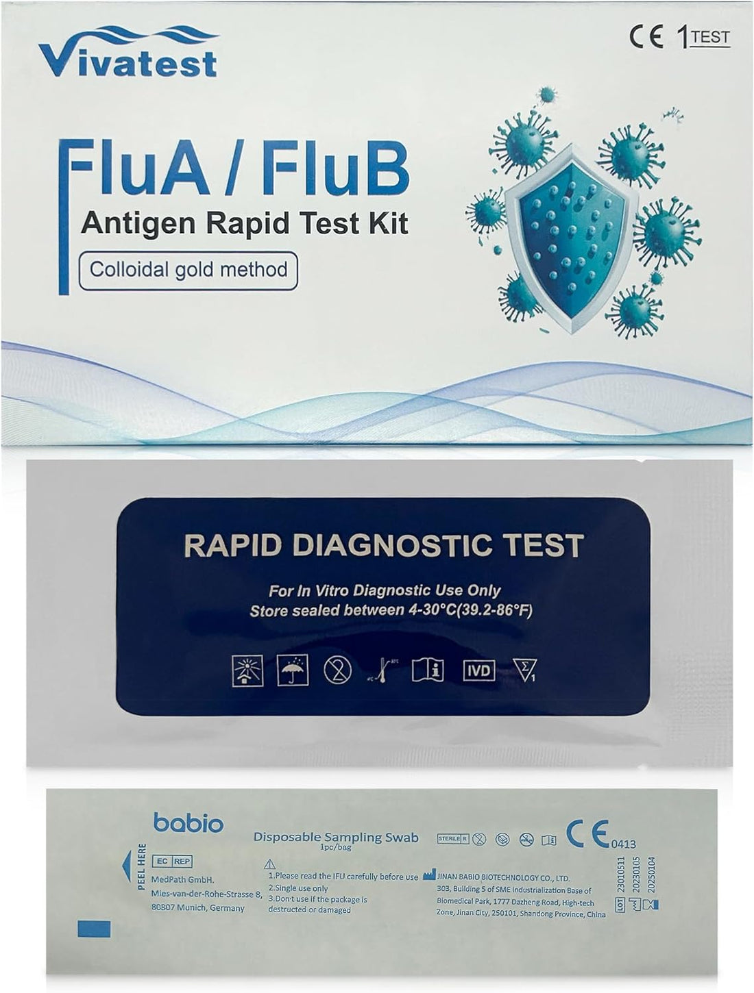 Flu Test Kit – Influenza A & B Rapid Detection