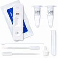 At-home VivaTest Chlamydia test kit with cassette, swab, pipette, diluent tubes and sample collection accessories