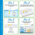 How to use VivaTest swimming pool and spa 3-in-1 test strips step-by-step guide