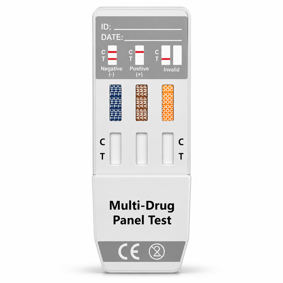 3 Panel Urine Drug Test Kit – Cocaine, Cannabis THC & Amphetamine Home & Workplace Test