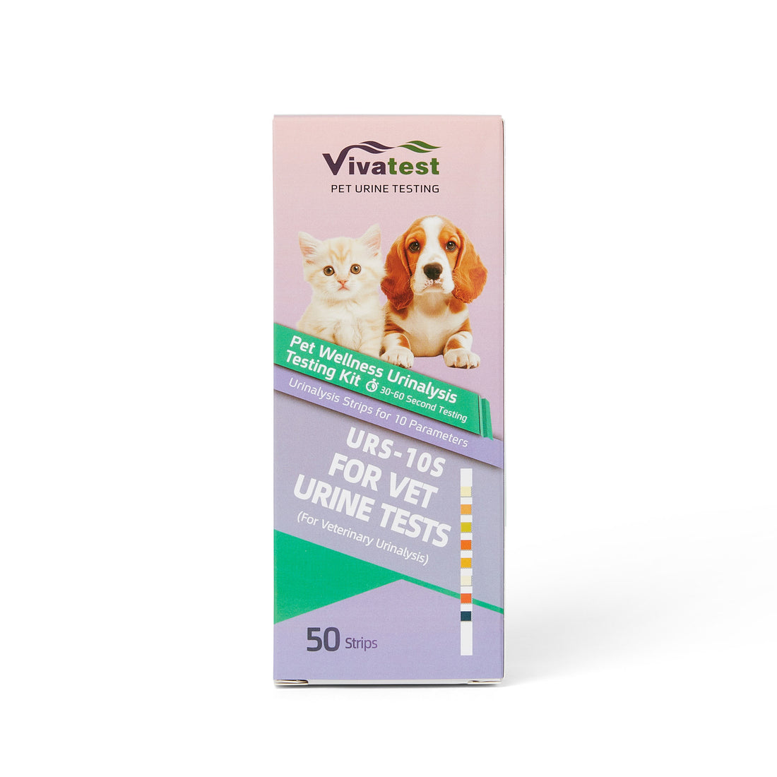 Pet Urine Test Strips x50 – Dog & Cat Urinalysis Kit – Kidney, UTI & Health Check Urine Dipsticks – Veterinary Home Testing Kit