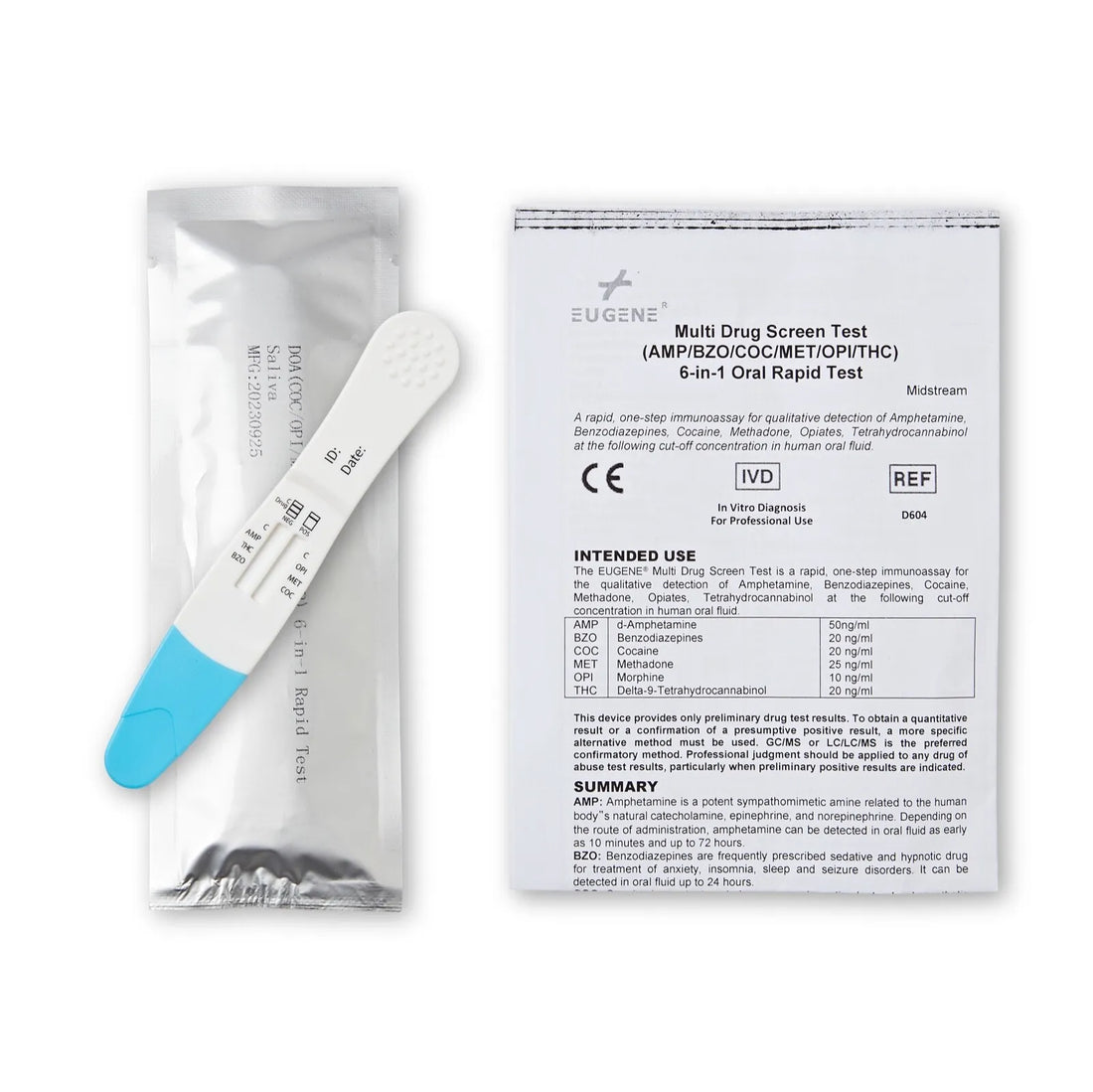 6-in-1 Saliva Drug Test Kit – Cannabis, Cocaine & More