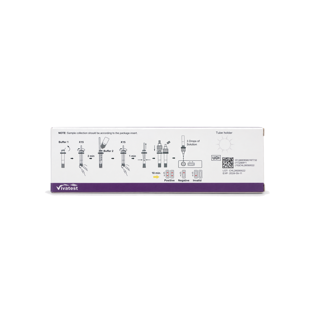 VivaTest chlamydia and gonorrhoea test kit with two rapid test boxes stacked on a white background.