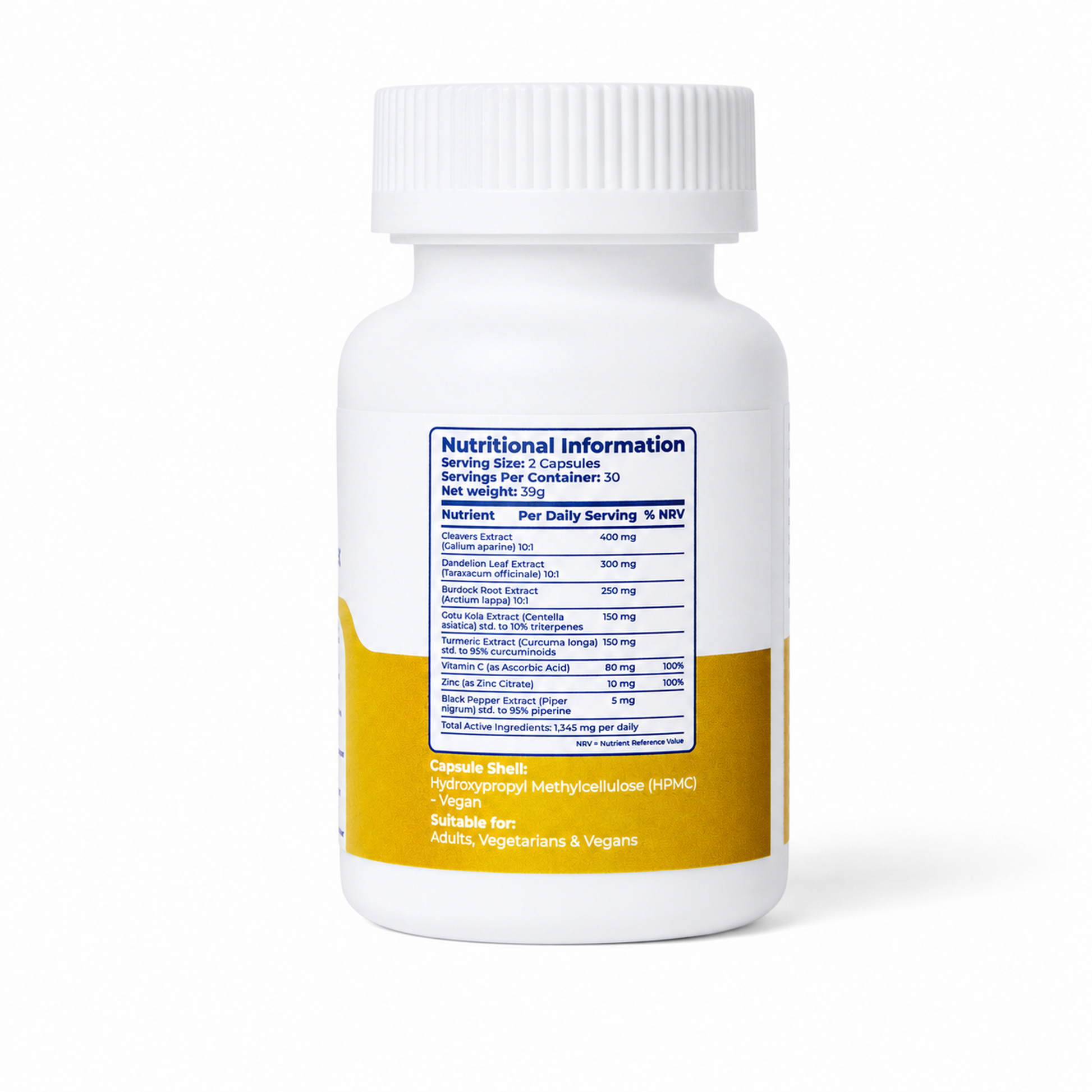 Lymphatic Botanical Complex bottle with four herbal capsules